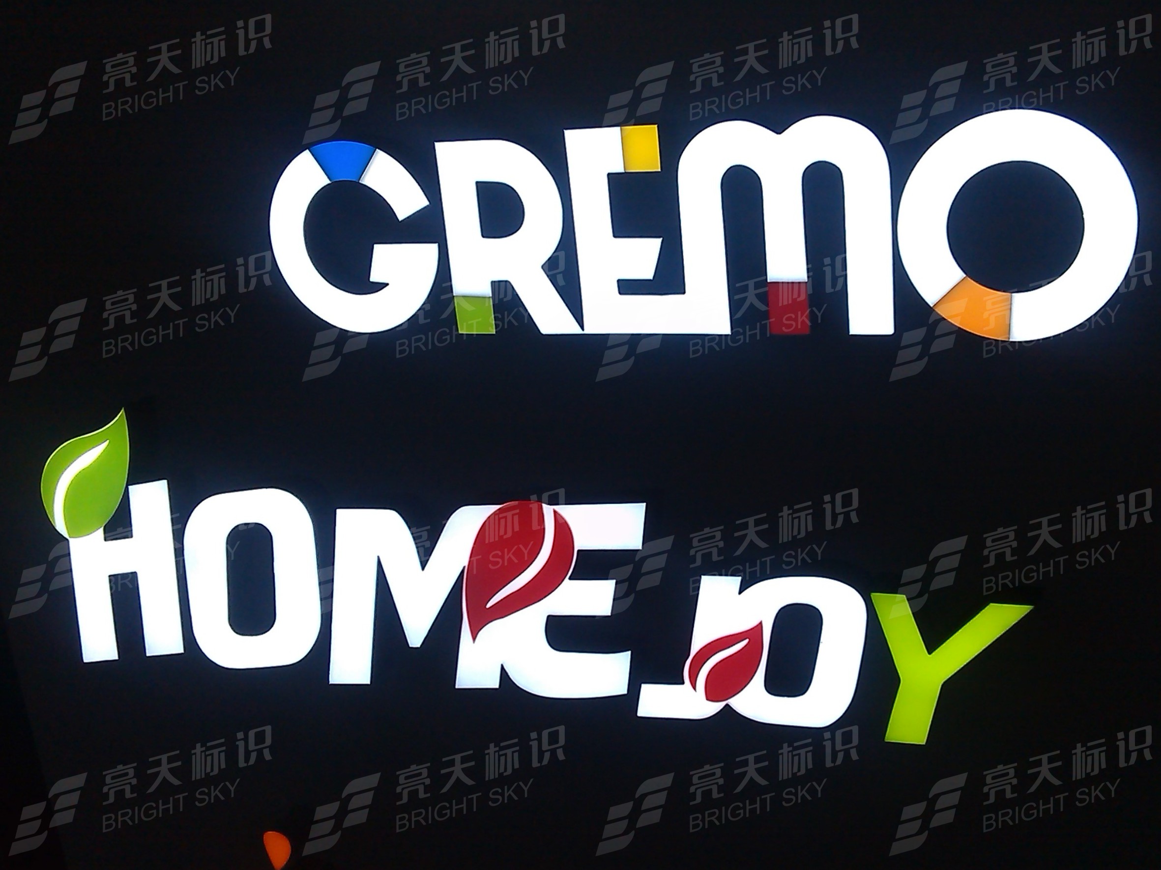 彩色贴面-树脂字